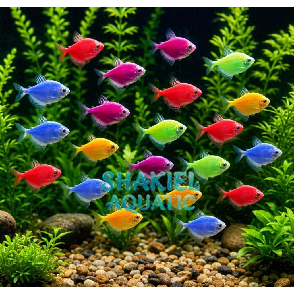 Ikan Glowfish Tetra Warna-Warni