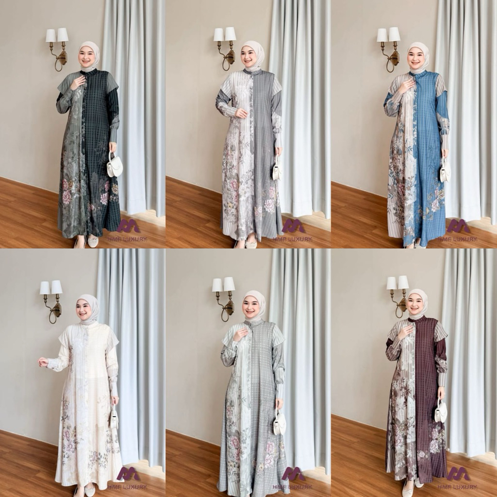 Isabel vol 47 Dress gamis terbaru ORI by Hmf