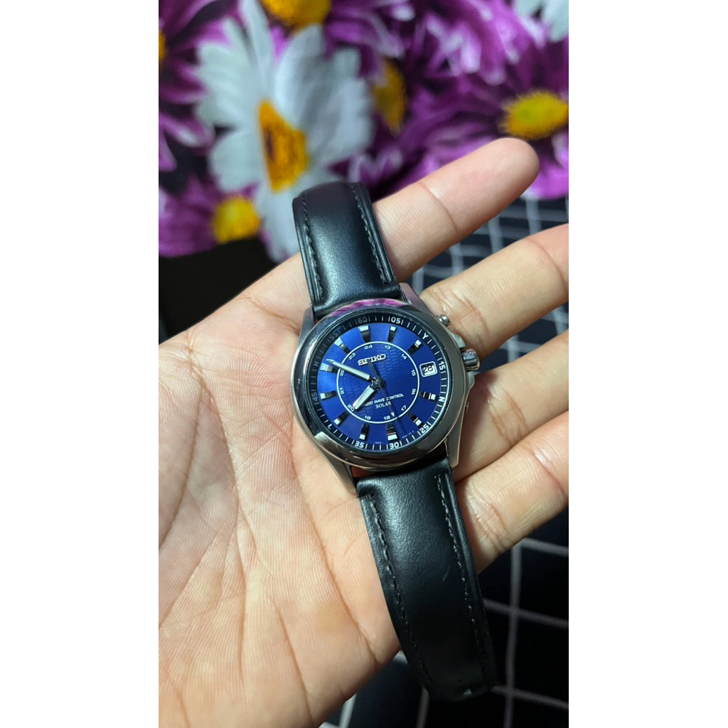 Seiko Radio Wave Control Solar Blue Dial 7B22-0BN0