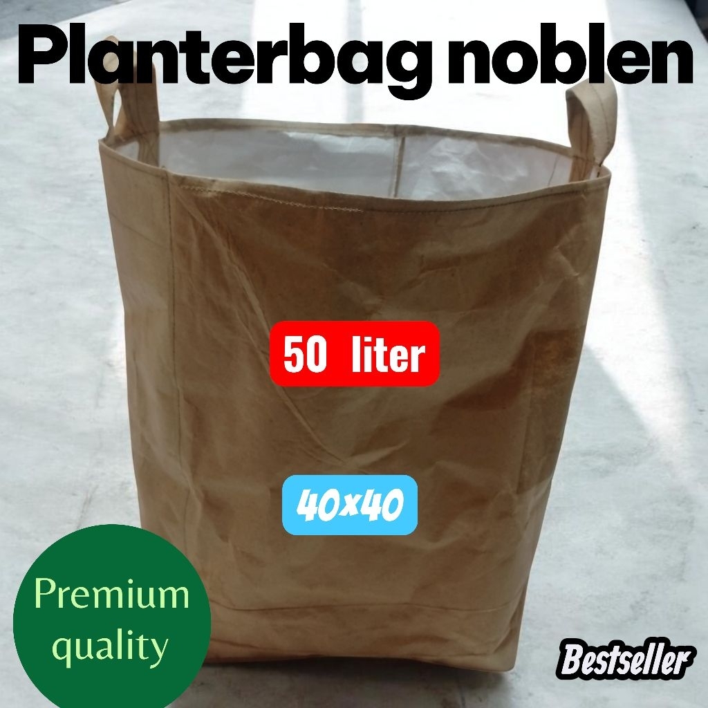Polisak noblen 50 liter planterbag SILINDER bahan noblen kuat paling diminati