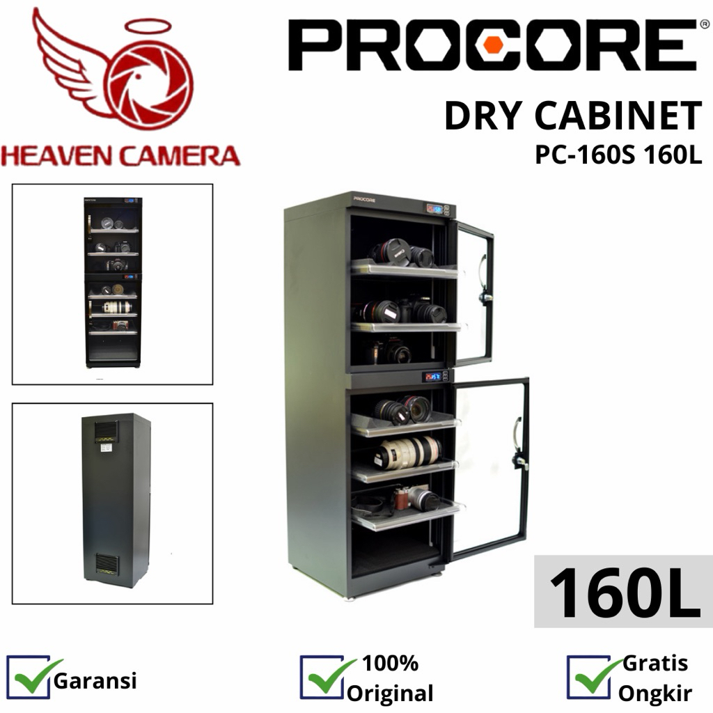 Procore Electronic Dry Cabinet Digital Dry Box Camera Electric 160L