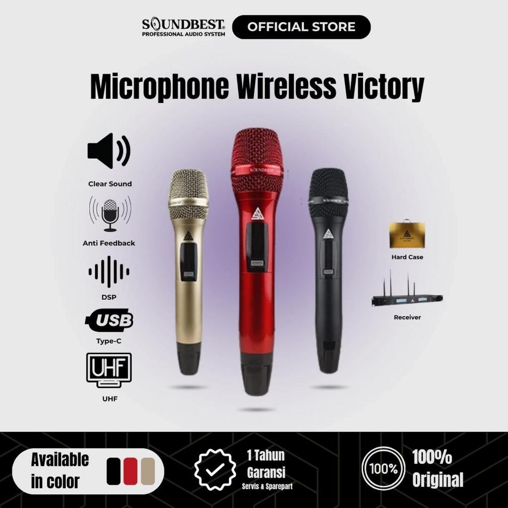SOUNDBEST MICROPHONE WIRELESS VICTORY UHF (Nirkabel)