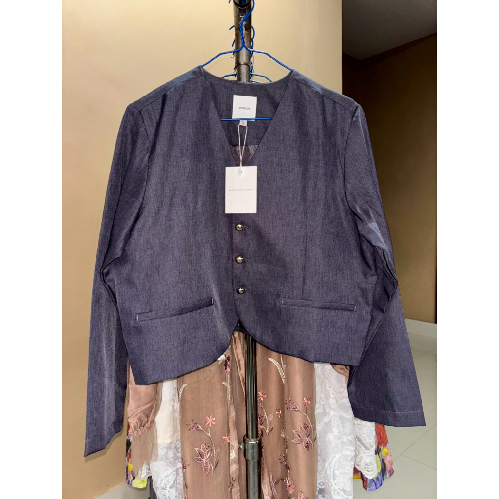 ECINOS - Spring Top Longsleeve New | Blazer -Grey