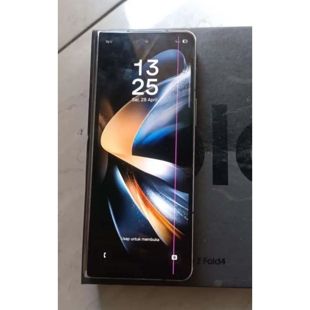 lcd depan samsung z fold 4 minus garis 1