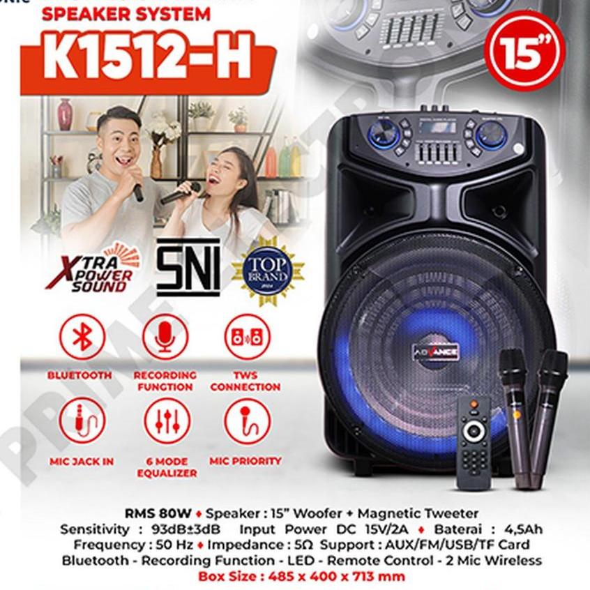 Speaker Portable Meeting Advance K1512-H 15inch/Speaker Advance K1512H