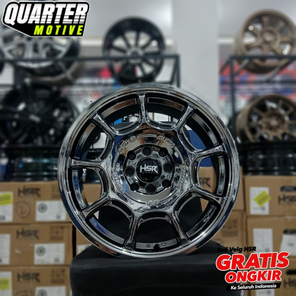 Velg Ring 16 HSR Jelimpo r16 Lobang 4X100/114,3 Lebar 7 Et42 Mobil Jazz Yaris Swift Xenia dll