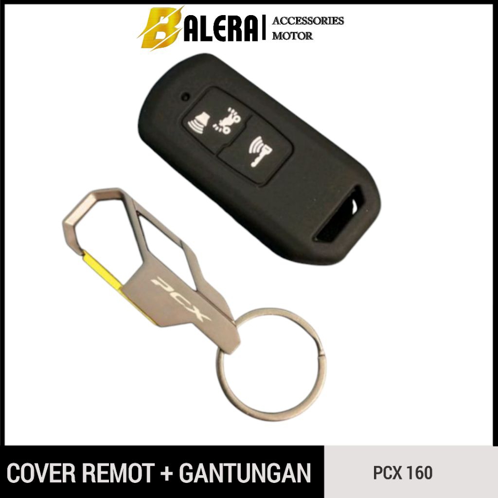 Paket gantungan kunci Pcx160 Dan cover remote silikon Remote Pcx160
