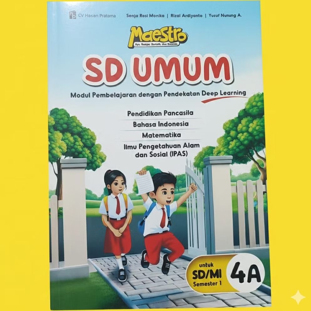 Buku LKS Maestro SD Umum kelas 4A Semester 1 Deep Learning kurikulum Merdeka