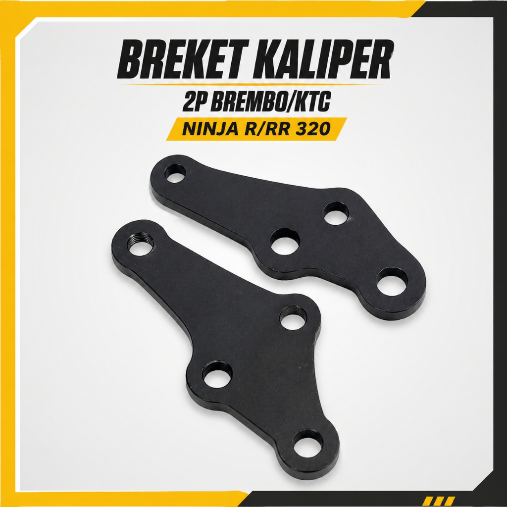 Breket Kaliper 2P Brembo Ktc Depan Belakang Ninja R SS RR Kaliper Ninja R/RR 320mm