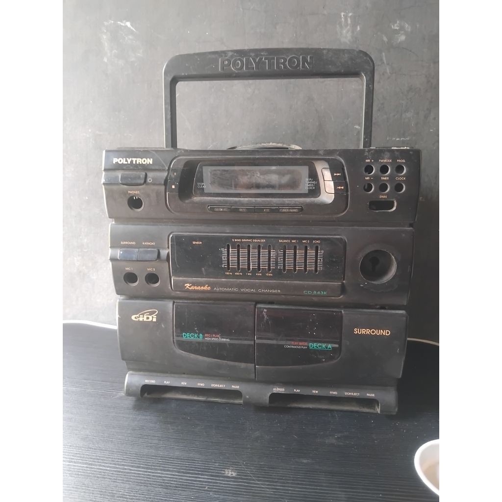 BOX KESING RADIO TAPE COMPO POLYTRON