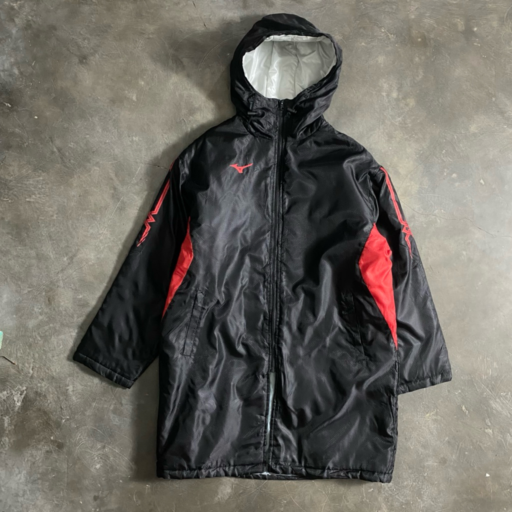 MIZUNO Jaket Puffer Gelembung Long Coat Pri Wanita - Size XL/XXL/XXL (jumbo)