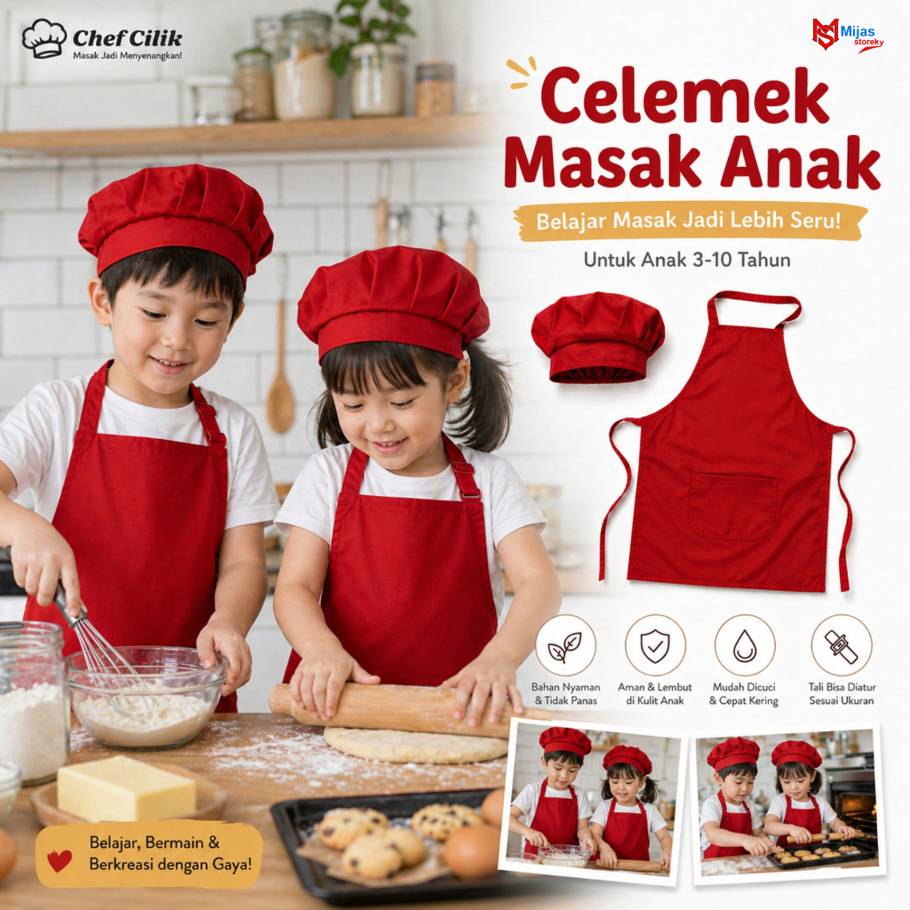 celemek anak//apron anak//apron masak//apron masak buat anak anak//celemek masak buat anak anak