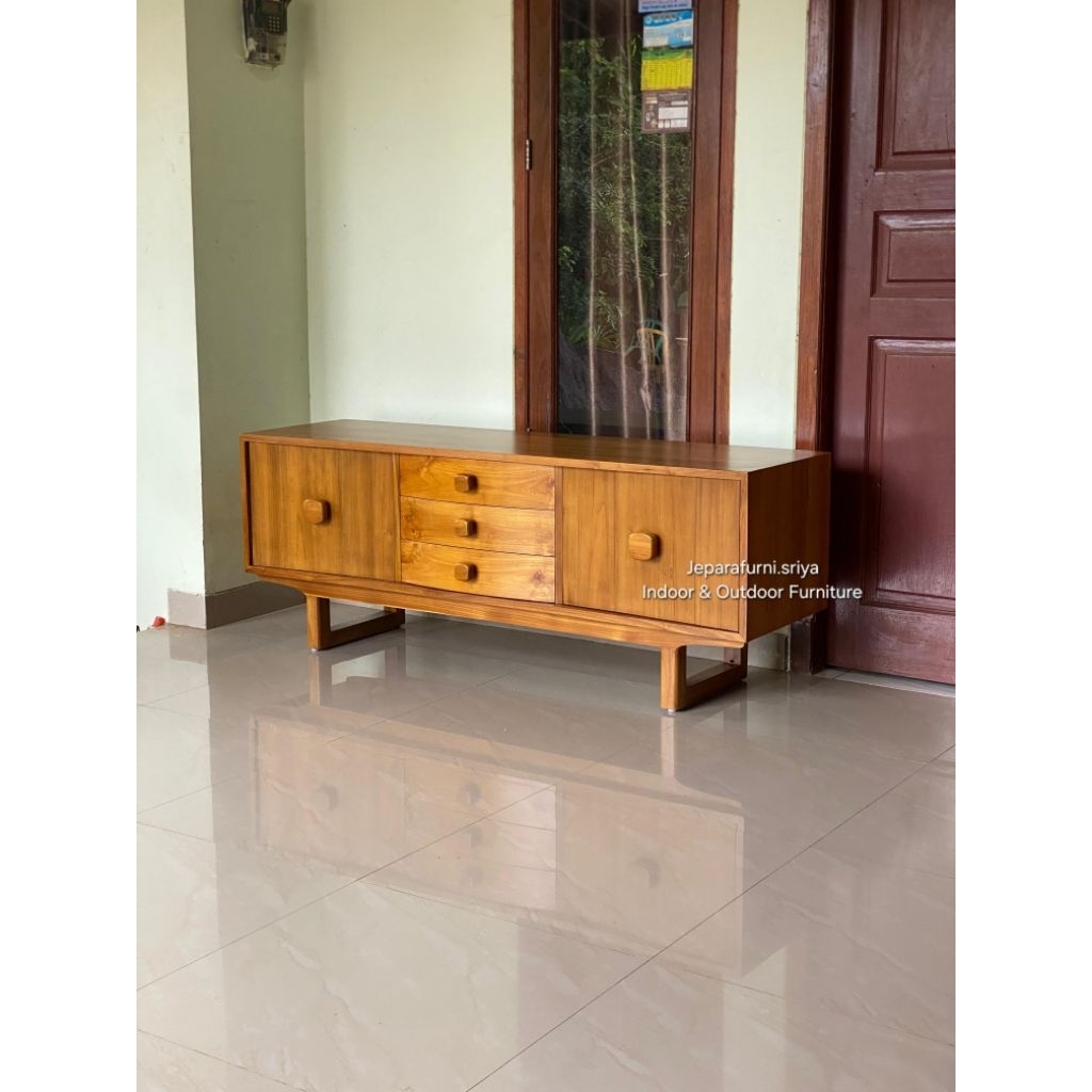 Bufet TV Minimalis Jati Jepara I Bufet TV Jati I Meja TV Jati Jepara I Bufet Minimalis I Bufet Jati