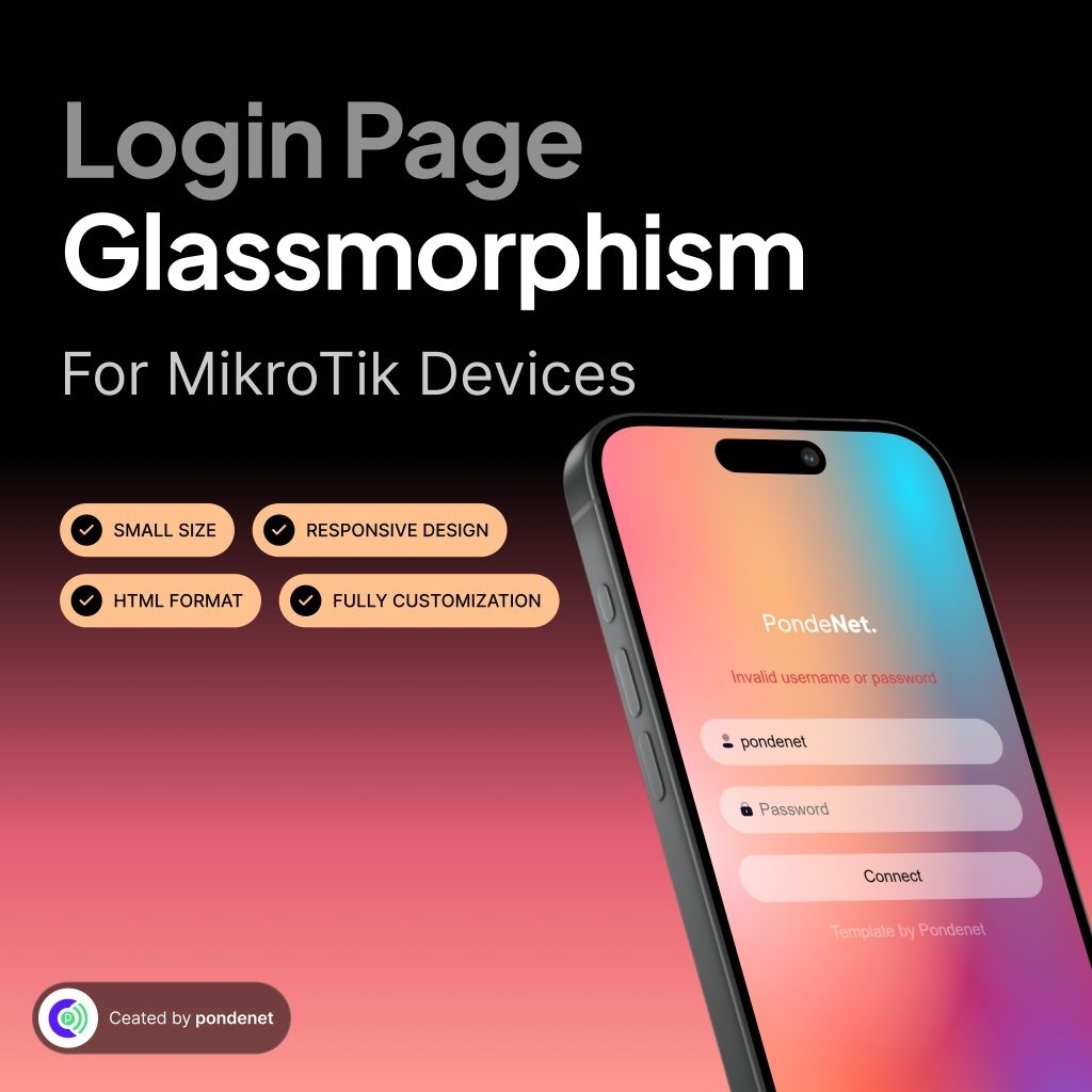 login hotspot glassmorphism