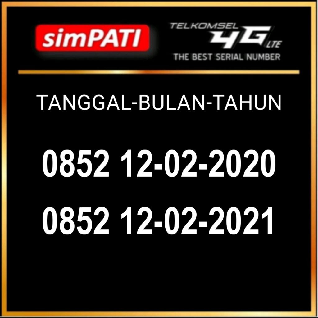 nomor cantik Telkomsel tanggal bulan tahun lahir 1202 2020 2021