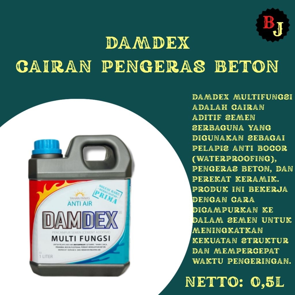 Damdex Pengeras Beton Anti Bocor Air