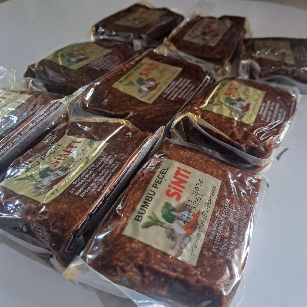 paket 20pcs Bumbu sinti kemasan 100gr bumbu pecel bumbu gado gado saus sate, bumbu karedok, lotek, h
