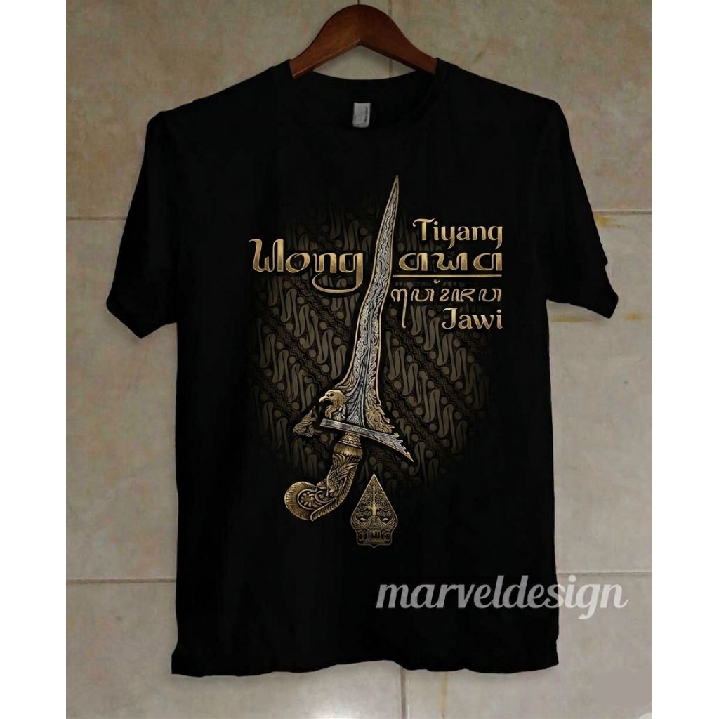 KAOS WONG JAWA, TIYANG JAWI , KAOS KERIS KAOS PRIA COTTON COMBED 24S