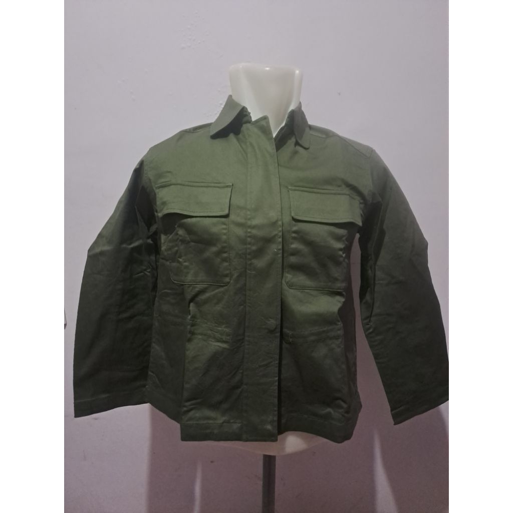 Work Jaket Army Uniqlo