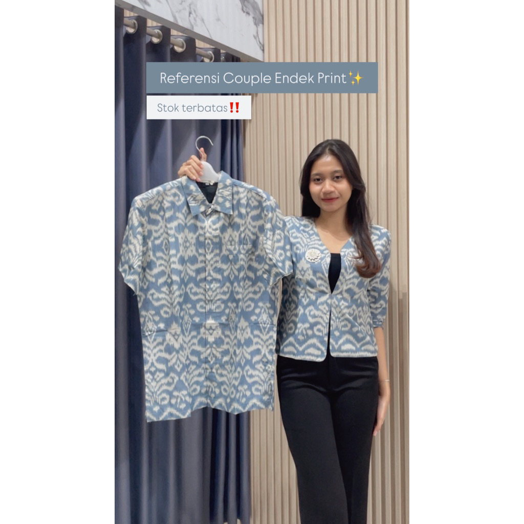 Couple Endek Katun Print/Couple Endek/Endek Bali