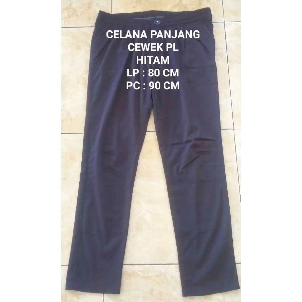 CELANA PANJANG HITAM PL / CELANA PANJANG HITAM ANAK PEREMPUAN PL / CELANA ANAK PEREMPUAN