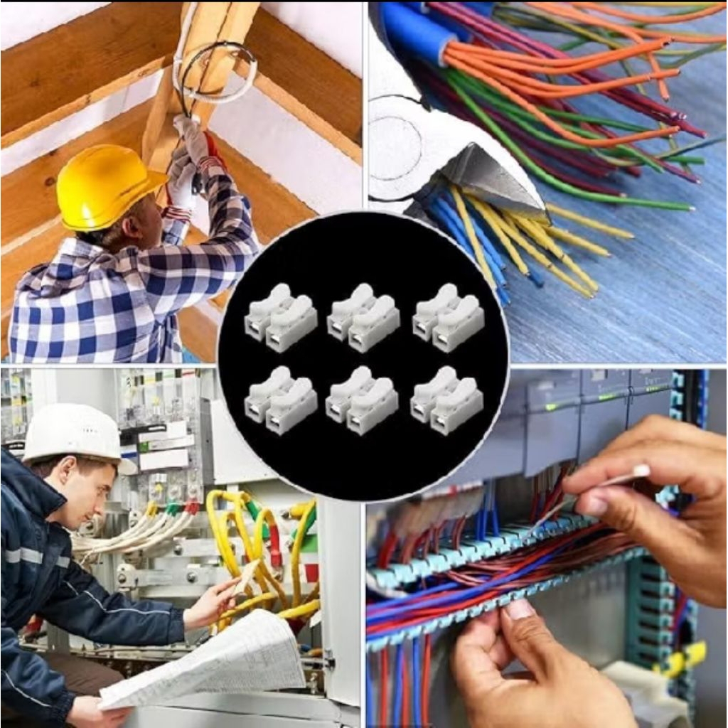 Konektor Kabel Listrik Quick Connect Terminal Konektor Kabel Konektor Kabel Listrik 2 Pin CH-2