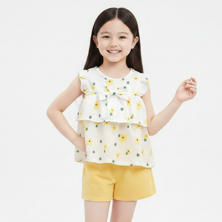 Baju Anak Perempuan Setelan Anak Perempuan Umur 1 Tahun - 6 Tahun Hanabi Set Kids