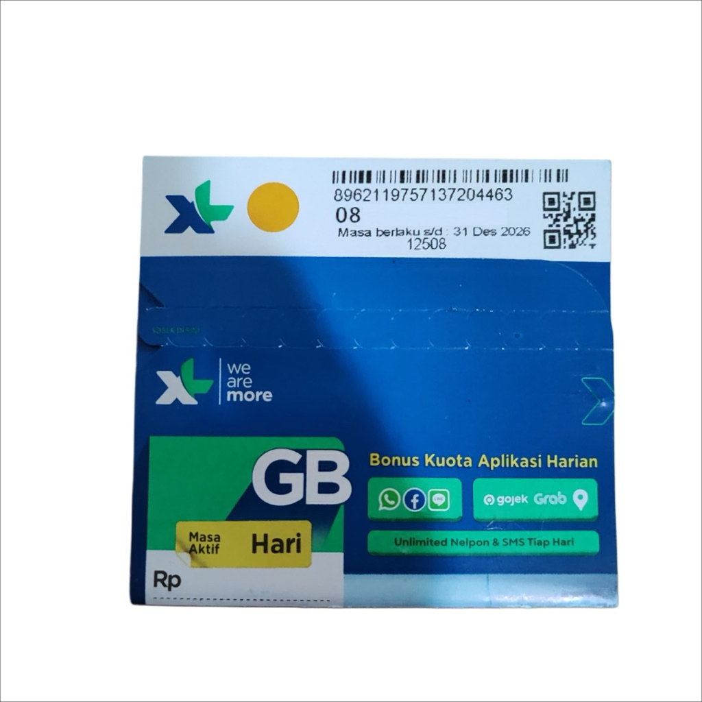 Kartu Perdana XL Segel Kosongan - Reguler