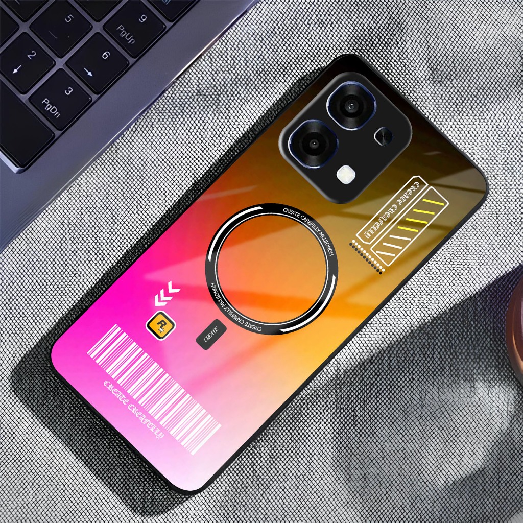 CL Softcase Glass For Oppo A6 Pro - Case Glass Oppo A6 Pro - Casing Kaca A6 Pro Terbaru - Casing Mur