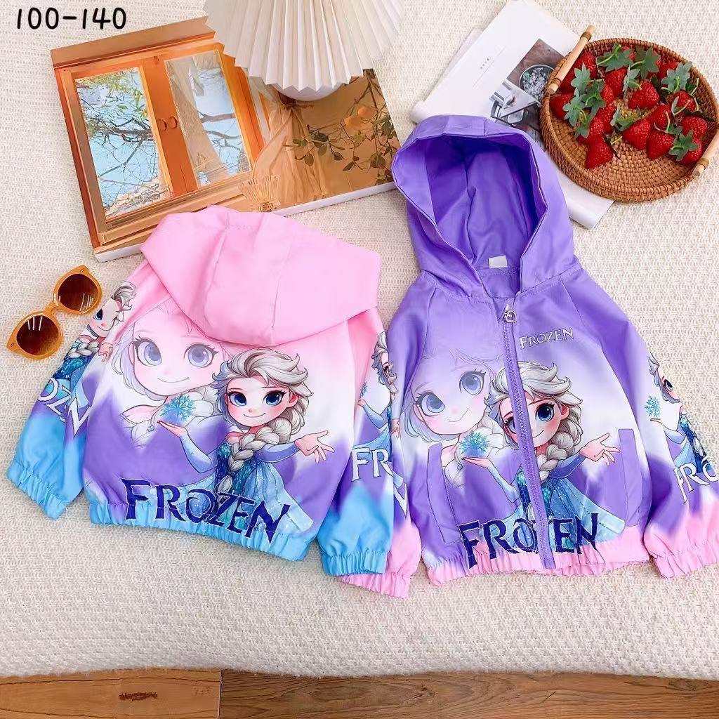 Jaket Parasut Anak Cewek Karakter Frozen