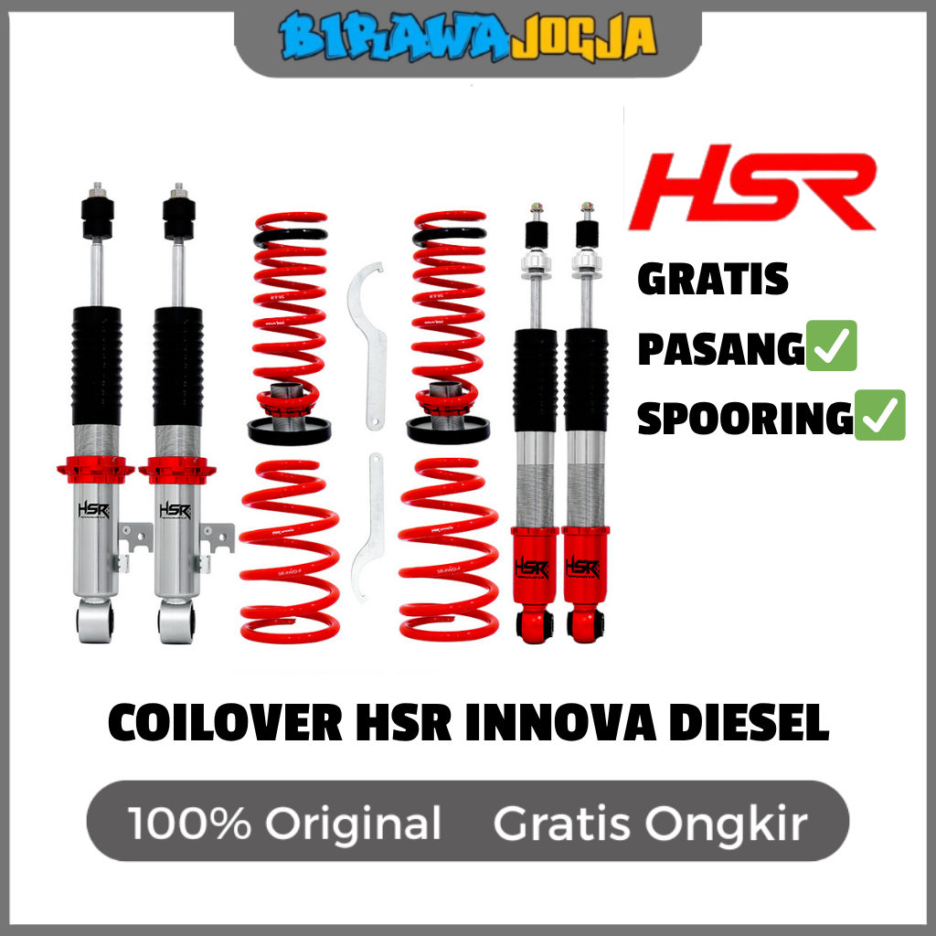COILOVER INNOVA DIESEL ORI HSR - UNTUK INNOVA LAMA, INNOVA REBORN, INNOVA VENNTURER DIESEL
