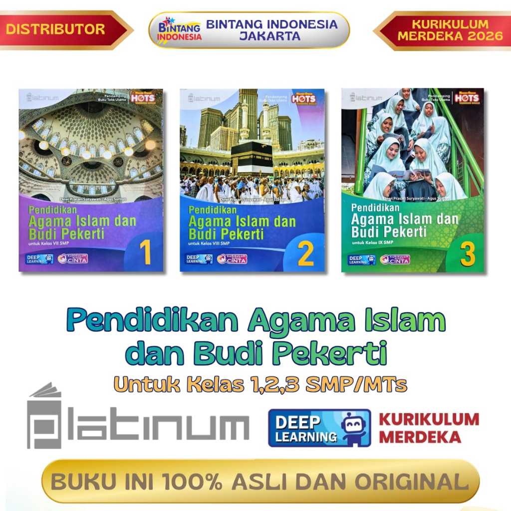 Platinum - Pendidikan Agama islam dan Budi Pekerti Kelas 1,2,3 SMP Kurikulum Merdeka ( Deep Learning