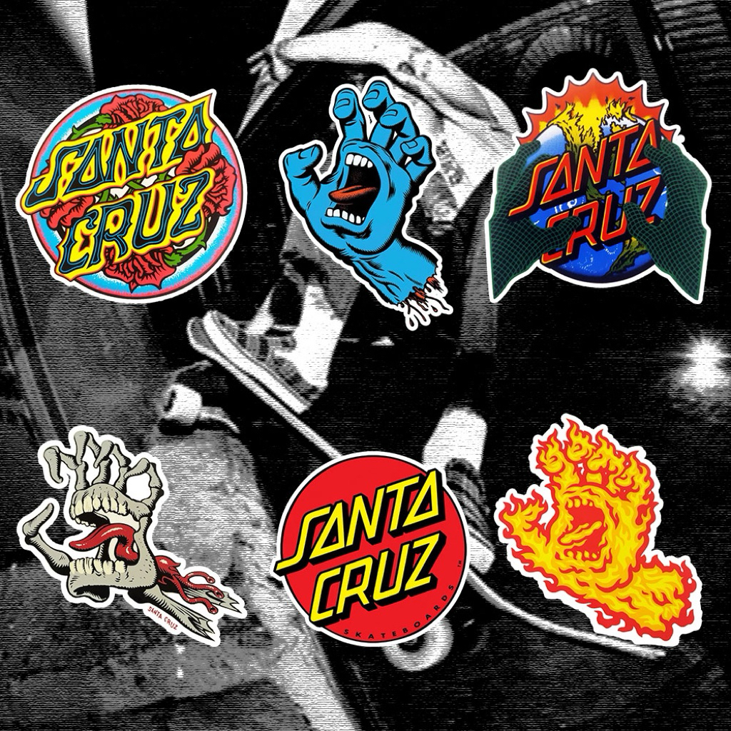 Stiker STICKER SANTA CRUZ, SANTA CRUZ, STICKER SKATE