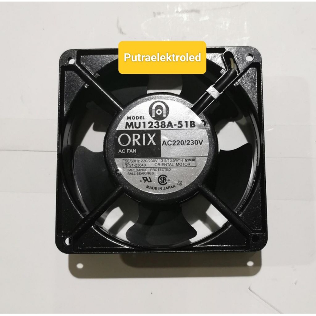Kipas Fan ORIX 12CM AC 220V/230V Ball Bearing Jual Per/ 10pcs Made in Japan