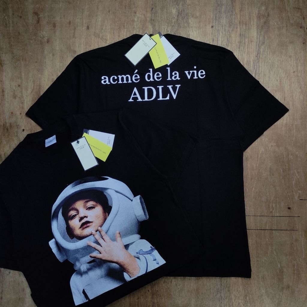 KAOS OVERSIZE ADLV "acne de lavie" x ASTRONOT SERIES LIMITED EDITION PRINTED BLACK TEES BESTSELLER