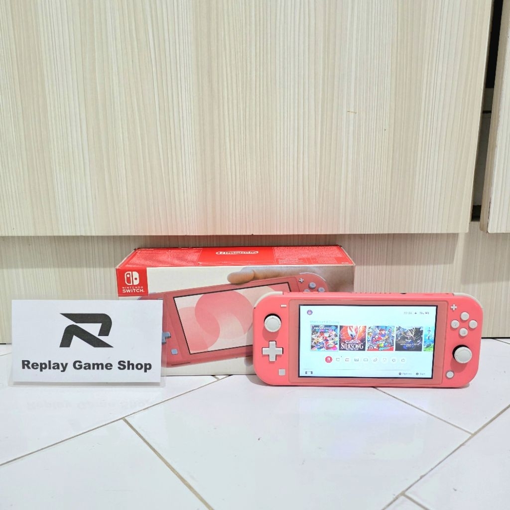 Nintendo Switch Lite Coral Pink CFW 256 Gb Fullset Second