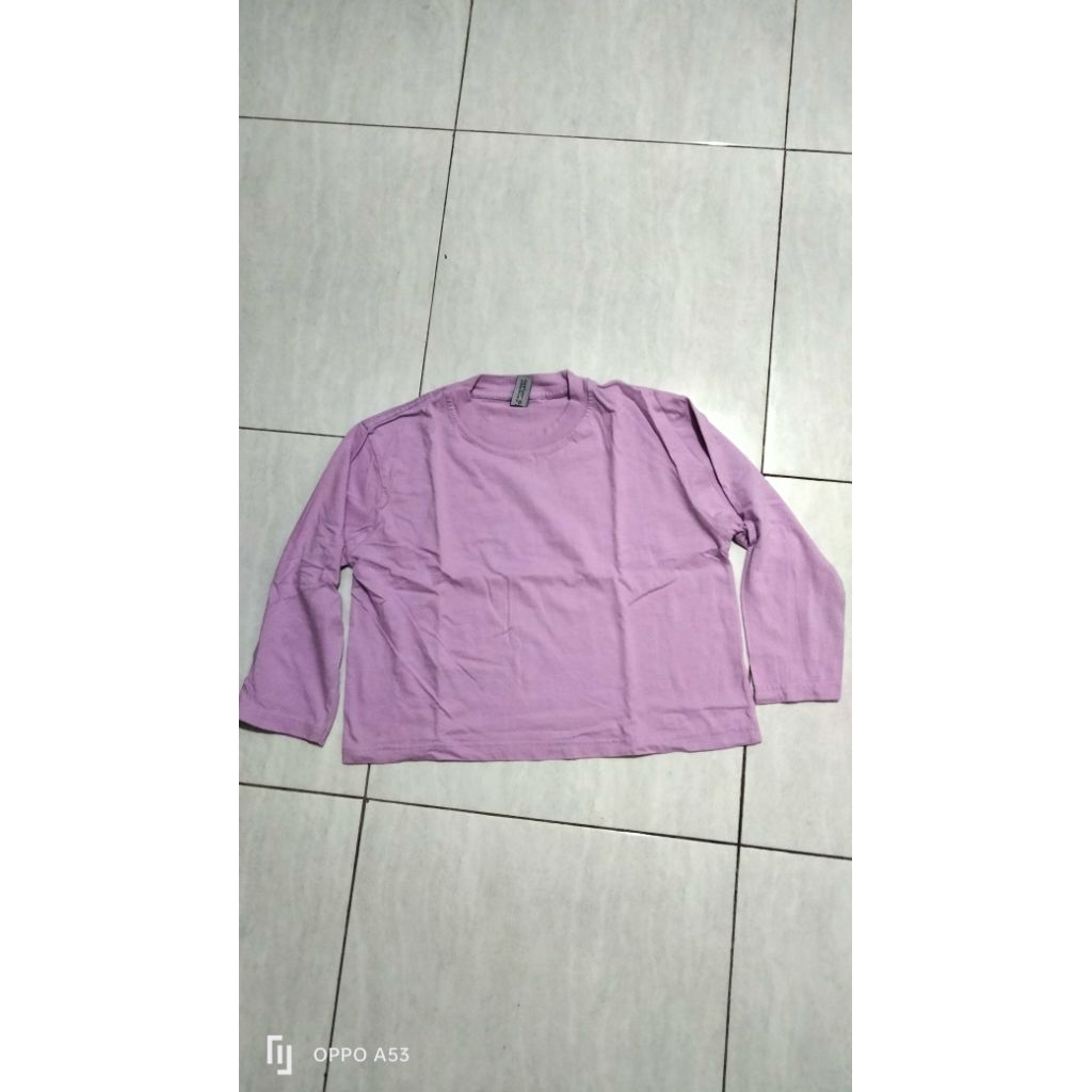 kaos polos warna ungu PL