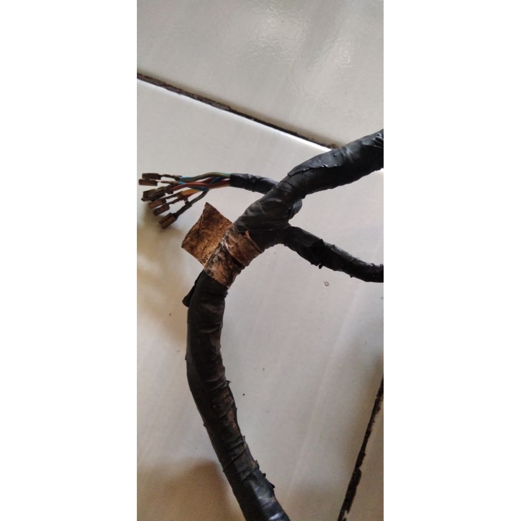 kabel body Assy motor Kawasaki ninja R 2tak seken bekas second original copotan motor.