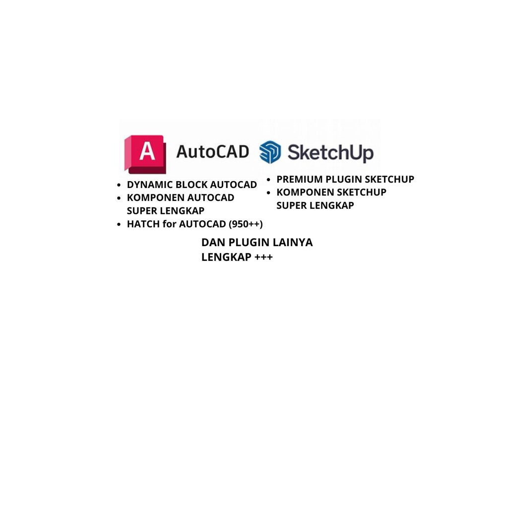 Dynamic Block For AutoCad And Plugin For Sketchup