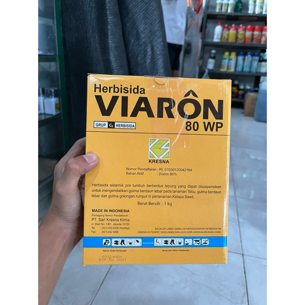 Herbisida VIARON 80wp Diuron 80% Berat 1kg