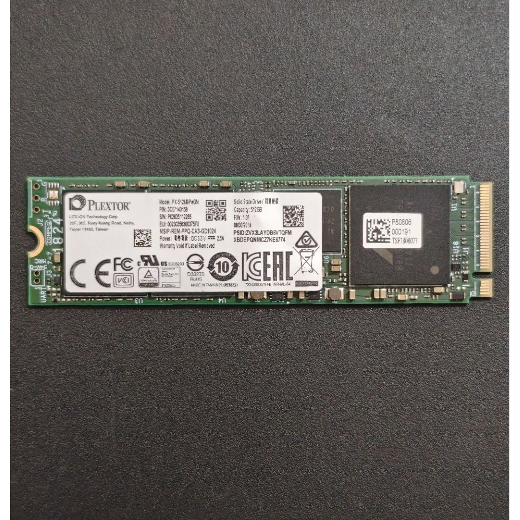 SSD NVME PLEXTOR 2280 GEN 3 512GB