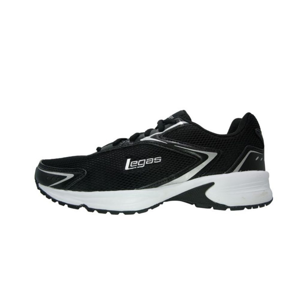 Sepatu League Legas Corona LA U Hitam Running Shoes Pria Wanita Original