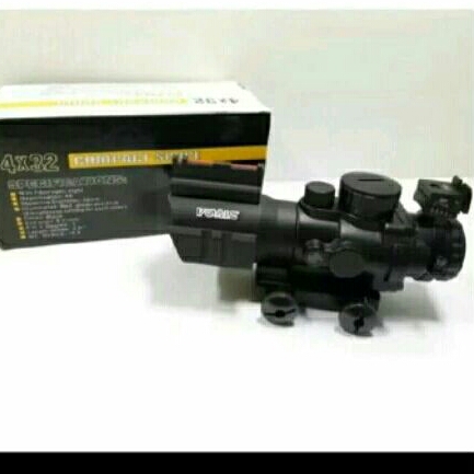 Teleskop Teleskop Compect scope 4x32 tahan getaran Compact Racticle Raticle CQB-Target Cepat&Akurat