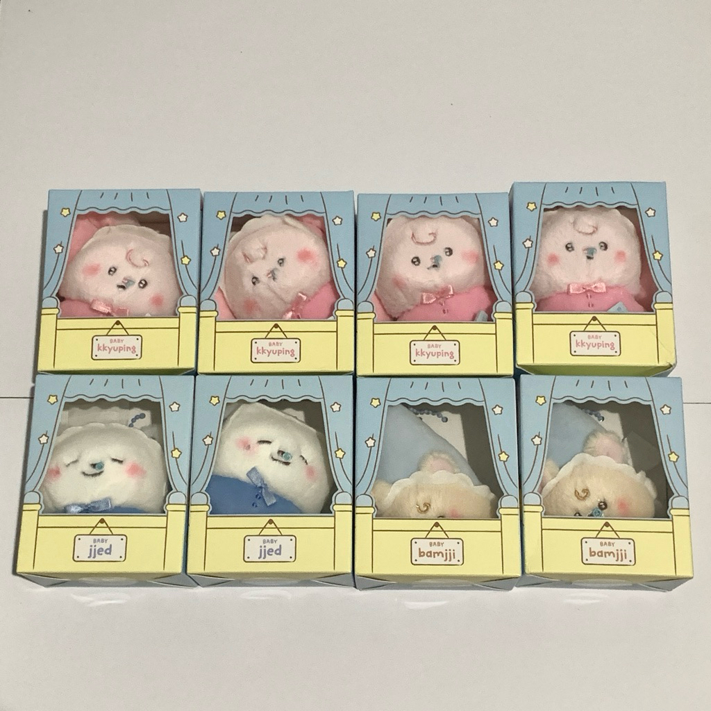 (READY) Baby Plush Keyring V3 Jjed Bamjji Jjopoo Kkyuping Costume