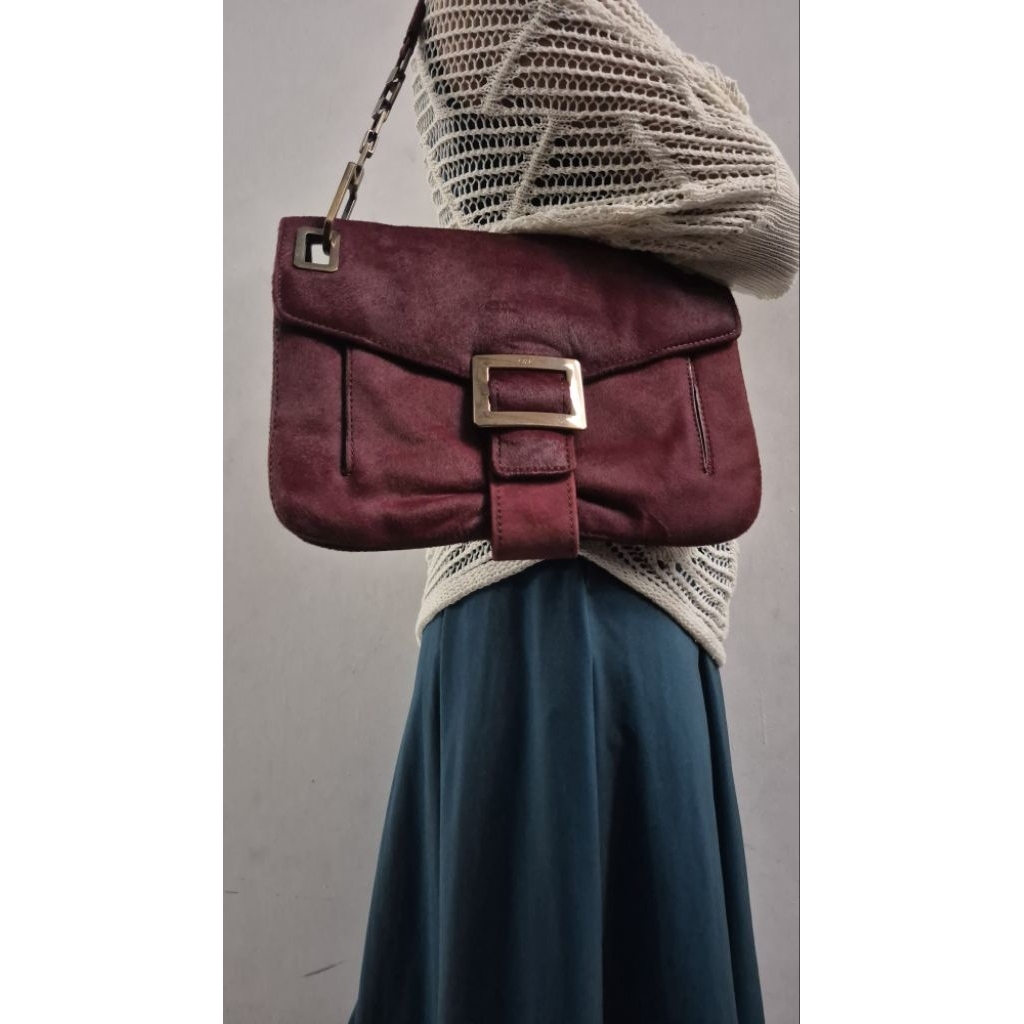 Tas Roger Vivier burgundy