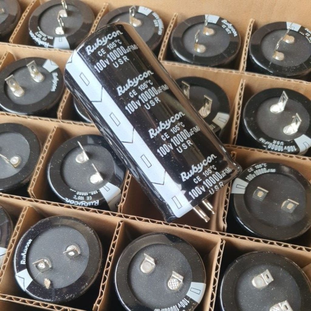 ELKO 10000UF 100V RUBYCON USR HITAM ELCO 10000 UF 100 VOLT