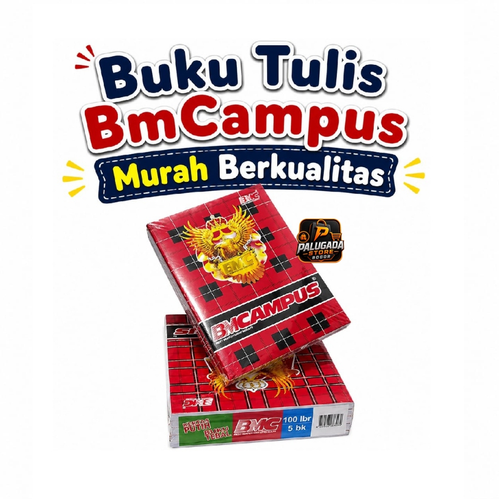GROSIR Buku Tulis BMCampus 50-100 Lembar / BUKU TULIS UKURAN BESAR