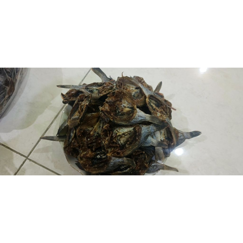 Ikan Mujair kering  - Brand: Ikan Mujair asin kering berbumbu