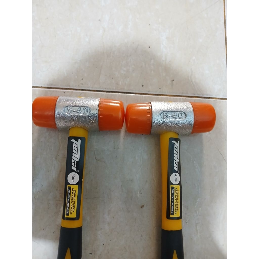 Palu Plastik Double/Plastic Hammer Tenka kualitas Jepang -40mm