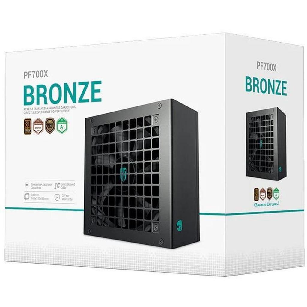 DeepCool PF700X 700 WATT 80+ Bronze Sleeved Cable | PSU